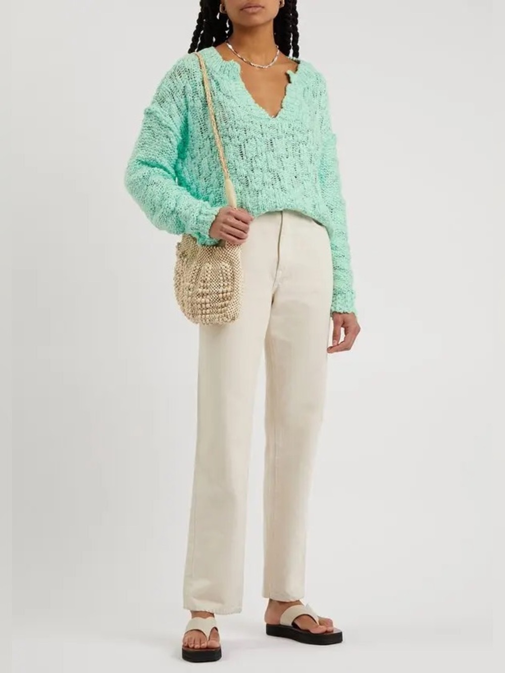 Free People Josephine Pullover Sweater in Frozen Melon - Picture 13 of 13